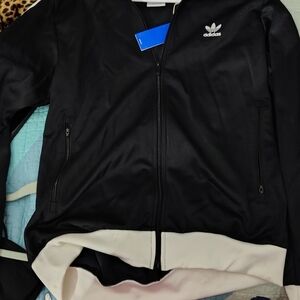 Adidas Originals Black and White Track Jacket